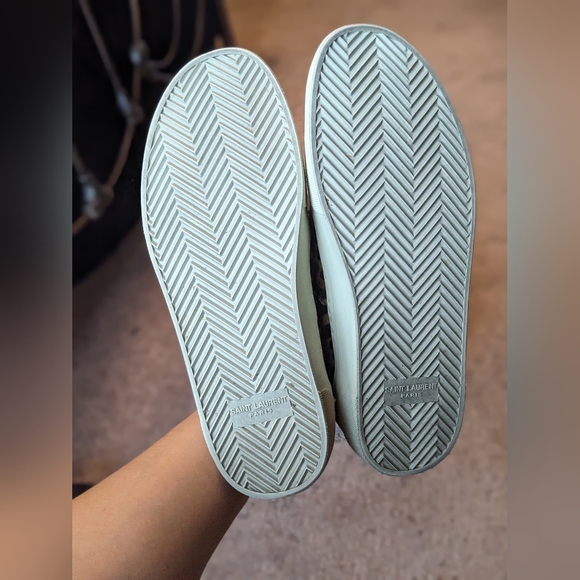 Saint Laurent Venice Low Top Leopard Sneakers 38.5 - Picture 5 of 10